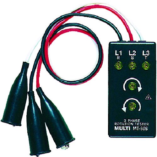 【特長】●欠相・相回転方向をLED表示します。●500Vまで連続使用が可能です。●小型、軽量・簡単操作【仕様】●動作電圧範囲：AC100〜500V●直流電流(A)：-●奥行(mm)：25●高さ(mm)：100●幅(mm)：50●電源：回路電圧により供給【原産国】日本　