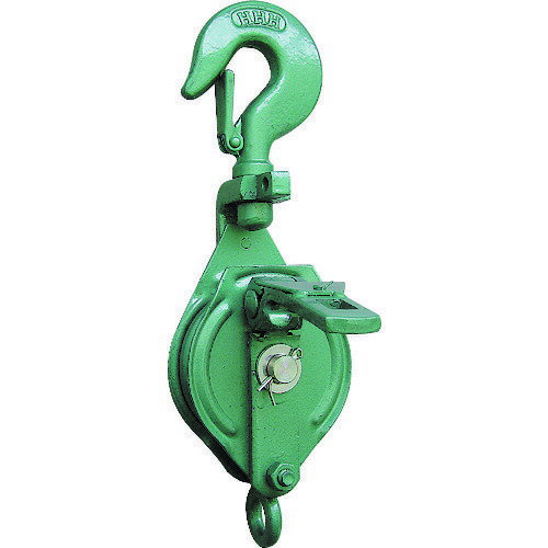 【即納在庫品】「直送」スリーエッチ HHH 100X1S 強力型滑車一車スナッチ　フック型100mm