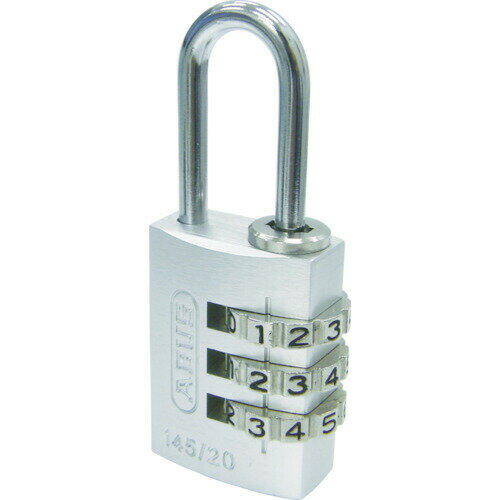 【即納在庫品】「直送」ABUS 14520SI ナンバー可変式南京錠 145−20 シルバー