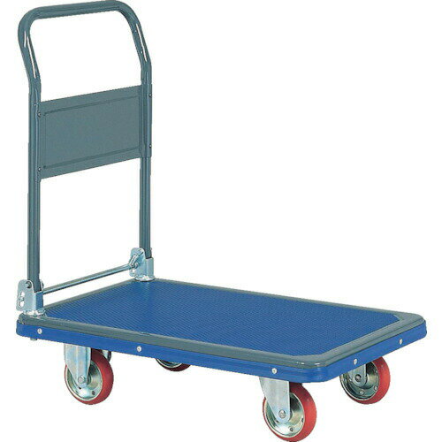 【個数：1個】石川製作所 201 プレス製運搬車 折り畳みハンドルタイプ 均等荷重250kg 341 ...