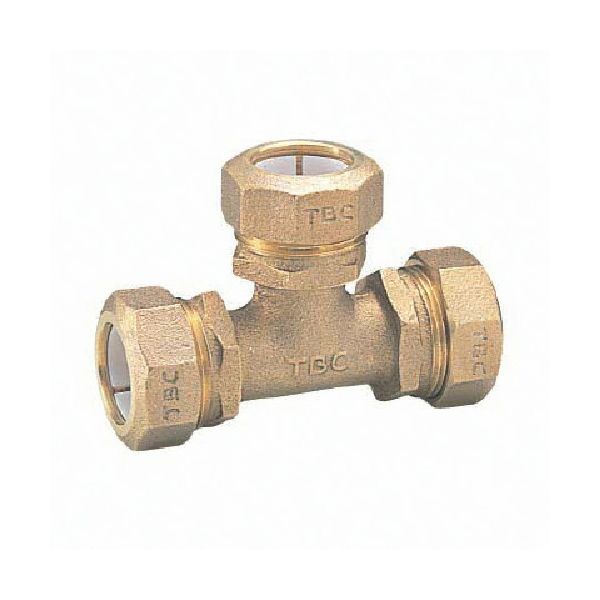 【即納在庫品】「直送」TBC 25X13T1L PE継手チーズ1種25×13mm