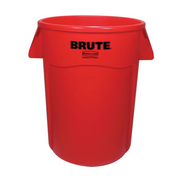 ニューウェルラバーメイドジャパ 26436005 直送 代引不可・他メーカー同梱不可 ラウンドブルートコンテナ スリット付き 166．5L レッド(3)