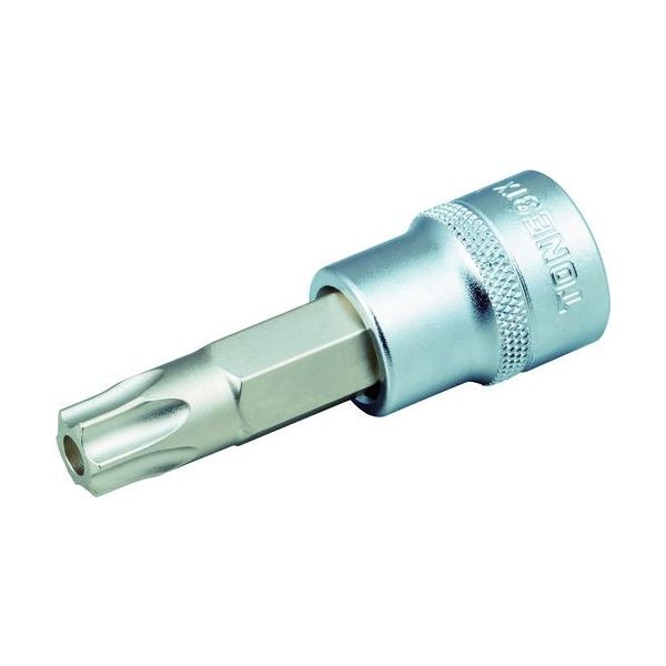 【即納在庫品】「直送」前田金属工業 TONE 3TXT55H ヘックスローブソケット トルクスソケット いじり防止タイプ T55 差込角9．5mm 先端寸法11．17mm 369-6022