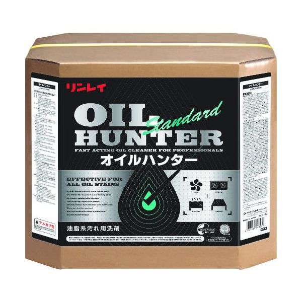 【即納在庫品】「直送」リンレイ 711027 油脂汚れ用洗剤 オイルハンター スタンダード 18L RECOBO