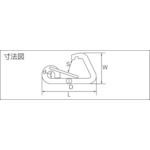 【即納在庫品】「直送」水本機械製作所 B-132 ステンレス L型フック 使用荷重1．96kN B132