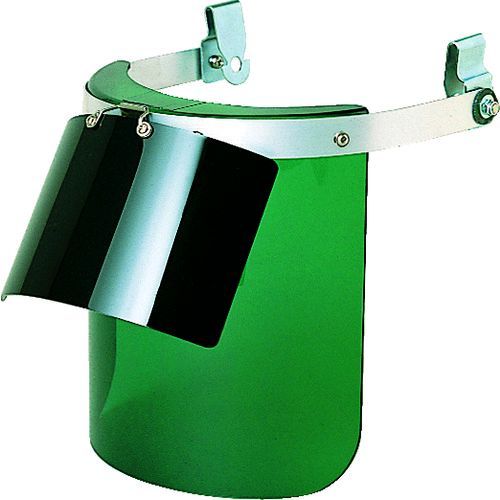 【即納在庫品】「直送」トラスコ中山 TRUSCO BM-HW ヘルメット取付型防災面 グリーン ダブル型 BMHW 231-6021