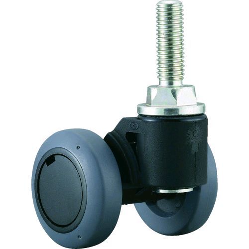 【即納在庫品】「直送」パーツ CNBF50UB キャスパッド ねじ込み式双輪キャスターエラストマー車 荷重58．8 黒 CNBF-50UB 305-3954