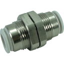 【即納在庫品】「直送」千代田通商 F8-00BUW ファイブバルクヘッドユニオン W 白 8mm F800BUW 313-7066