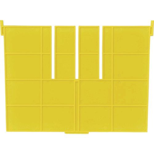 【即納在庫品】「直送」DICプラスチック F-17S Y F型コンテナF−17用短手用仕切板　外寸：243×183　黄 F17SY