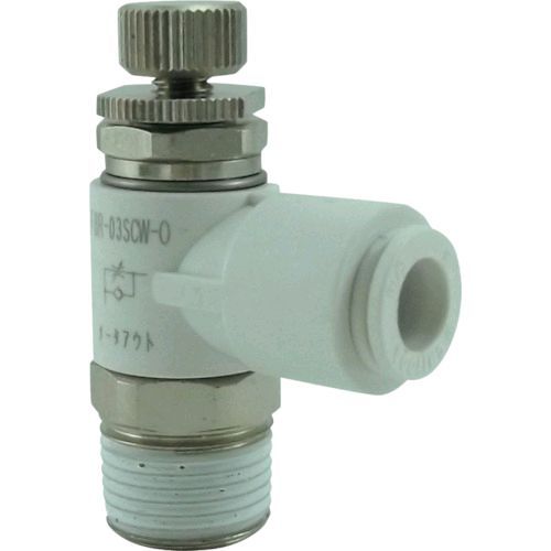 【即納在庫品】「直送」千代田通商 チヨダ F8R-03SCW-0 ファイブスピードコントローラα 白 メーターアウト8mm・R3／8 F8R03SCW0