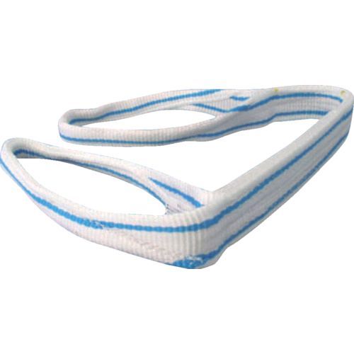 【即納在庫品】「直送」TESAC PP2E50X4.5 耐化学薬品用スリング JIS2等級・両端アイ形 50mm幅×4．5m