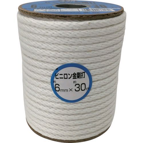 【即納在庫品】「直送」ユタカメイク RX-4 ロープ ビニロン金剛打ロープボビン 6φ×30mRX4