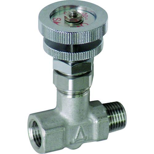 【即納在庫品】「直送」ASO SM-1011 ニードルバルブ チッコロ−α 外×内ネジ型 PT1／8 SM1011 295-0596(4)