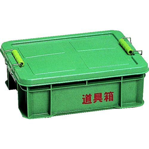 リス興業メーカーお問い合わせ：058-386-0050【特長】●ステンレス製金具を使用しているので、耐久性抜群です。●フタのロックもしっかりできて安心です。●耐衝撃性素材を使用しています。●職人のハードな用途にもお応えします。【用途】●工具や小型電動工具類の収納に。【仕様】●容量(L)：10●色：グリーン●外形寸法(mm)間口：380●外形寸法(mm)奥行：294●外形寸法(mm)高さ：134●有効内寸(mm)間口：305●有効内寸(mm)奥行：230●有効内寸(mm)高さ：117●耐荷重(kg)：10【仕様2】●フタ取り外しタイプ【材質／仕上】●本体:耐衝撃性ポリプロピレン（PP）●バックル:ステンレス●ローラー:ポリプロピレン（PP）【原産国】日本　