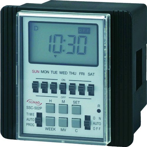 【即納在庫品】「直送」スナオ電気 SSC-502P カレンダータイマー パネル埋込型 SSC502P 324-9522