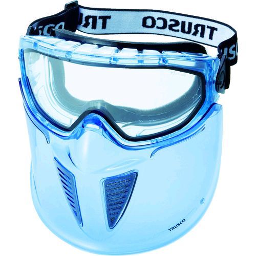 【即納在庫品】「直送」トラスコ中山 TRUSCO TSG83T セーフティゴーグル バイザー付 通気弁タイプ 365-8554