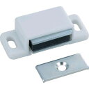 【即納在庫品】「直送」トラスコ中山 TRUSCO TSM-50P-W マグネットキャッチ 横型 PE製 L46.7mm 白 TSM50PW 300-5313 Y...