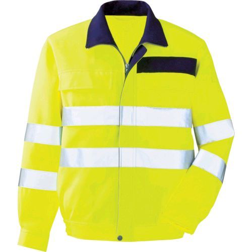 【即納在庫品】「直送」ミドリ安全 VE324-UE-L 高視認 ブルゾン イエロー LVE324UEL