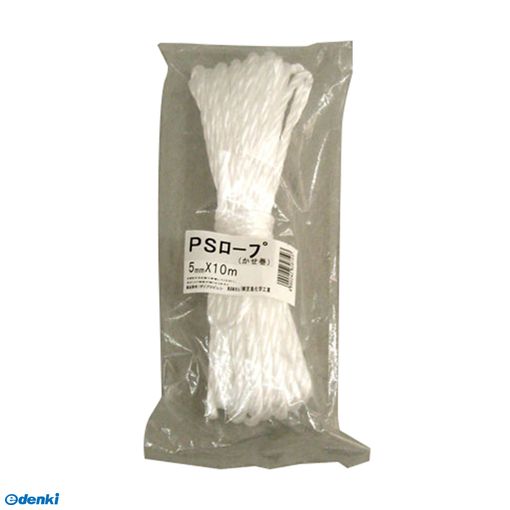 株式会社 宮島化学工業メーカーお問い合わせ：0256-73-5151【商品説明】●少しだけ使いたい時に便利なロープ●色：白●商品サイズ：幅5mm×長さ10m●材質：ポリプロピレン