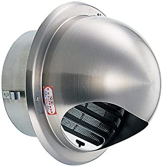 宇佐美工業メーカーお問い合わせ：0256-92-6515【商品説明】宇佐美工業　UK-GBN100BFD-HL　丸型フード付ガラリ FD付 ビス脱着式