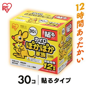 【30枚入り】カイロ 貼る ぽかぽか家族 アイリスオーヤマ カイロ 30枚入り カイロかいろ 懐炉 30枚 使い捨てカイロ 寒さ対策 防寒 腰 脇 背中 冬 防寒対策 防寒グッズ あったか グッズ 冷え 使い捨て 12時間持続