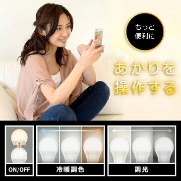 \最安挑戦/【4個セット】電球 led E26 調光調色 音声操作 スマホアプリ対応 調光調色スマートLED電球 アイリスオーヤマ広配光 遠隔操作 スマートスピーカー AIスピーカー 電球色 昼光色 IoT 60形相当 防犯 led照明 LDA9D/L-G/D-86AITG7
