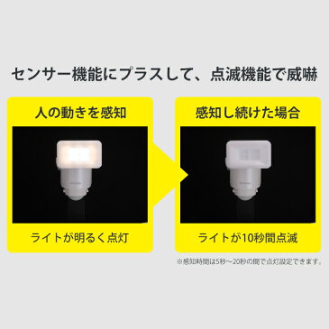 センサーライト 屋外 led 乾電池式 アイリスオーヤマ 1年保証 LEDセンサーライト 防犯ライト 防雨型 1灯 人感センサーライト ledライト 常灯 防水 エクステリア 防犯 玄関 照明 門扉 物置 駐車場 屋外照明 400lm パールホワイト LSL-B1SN-400 送料無料