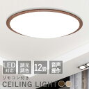 シーリングライト 12畳 音声操作 調光調色 おしゃれ アイリスオーヤマ 8畳 6畳 木枠 リモコン付き タイマー LED Wi-Fi不要 取付工事不要 省エネ CL12DL-5.11WFV 《Woosl》