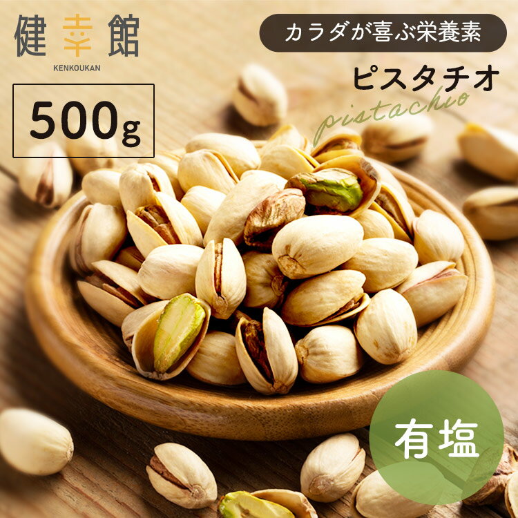 ピスタチオ 有塩 ナッツ おつまみ 500g うすしお味 素焼き 殻付き アメリカ産 お菓子作り おやつ スーパーフード ルテイン ビタミン チャック付き袋 【D】【メール便】【代金引換・日時指定不可】【X】