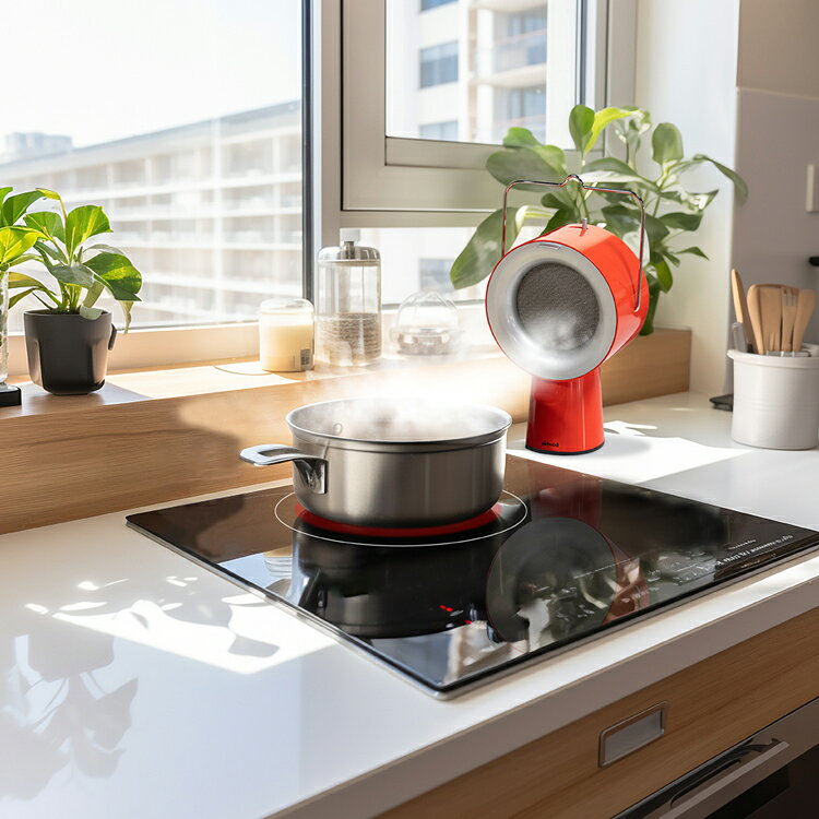 エアフード 卓上換気扇 持ち運べる換気扇 AirHood ポータブルレンジフード 本体/アクセサリー AH-01AJ AH-0200 AH-0300 AH-0400お手入れ簡単 2層フィルター おうち焼肉 油吸い取る 煙吸い取る アイランドキッチン 高さ調整 予備フィルター 【B】 akarie-10170090 健幸館 サンプル画像3