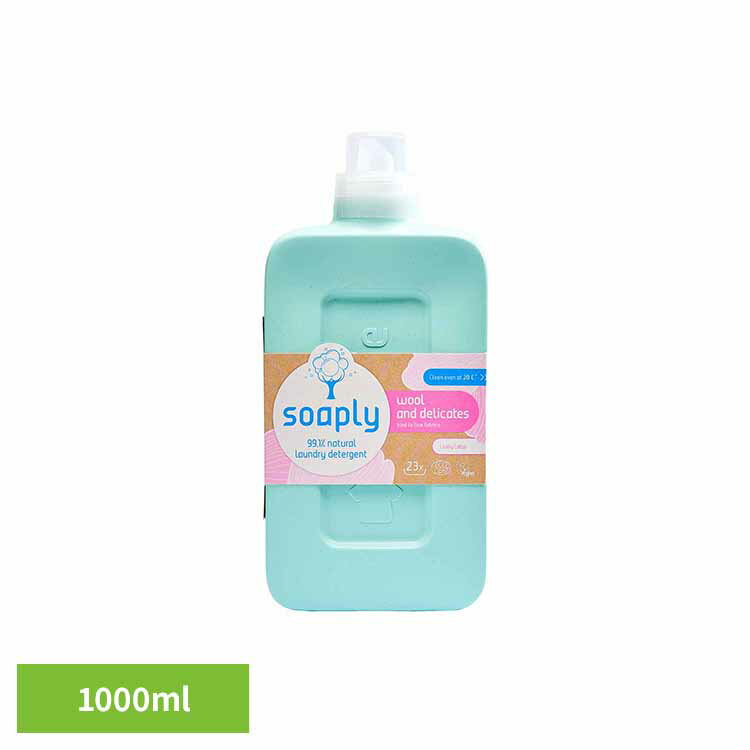 ソープリー ランドリーデタージェント ウール＆デリケート 1000ml ソープリー soaply ヴィーガン Ecocert 洗濯洗剤 洗剤 ウール 植物由来 生分解性 ライブリーロータスの香り アメリカンディールスコーポ　