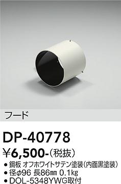 大光電機 DP-40778 屋外灯 スポットライト 畳数設定無し≪即日発送対応可能 在庫確認必要≫ 安心のメーカー保証