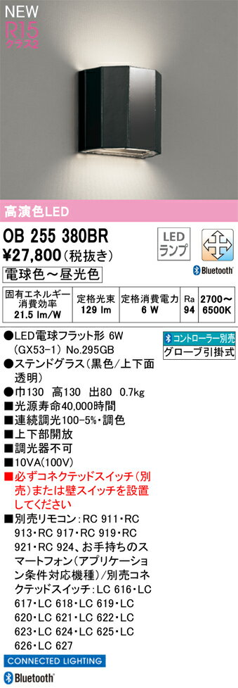 【送料無料】 オーデリック T区分 OB255380BR-SF （ランプ別梱包）『OB255380#＋NO295GB』 ブラケット リモコン別売 畳数設定無し LED 安心のメーカー保証