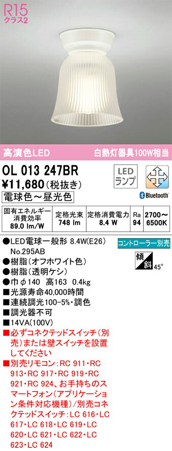 【送料無料】 オーデリック T区分 OL013247BR-SF （ランプ別梱包）『OL013247#＋NO...
