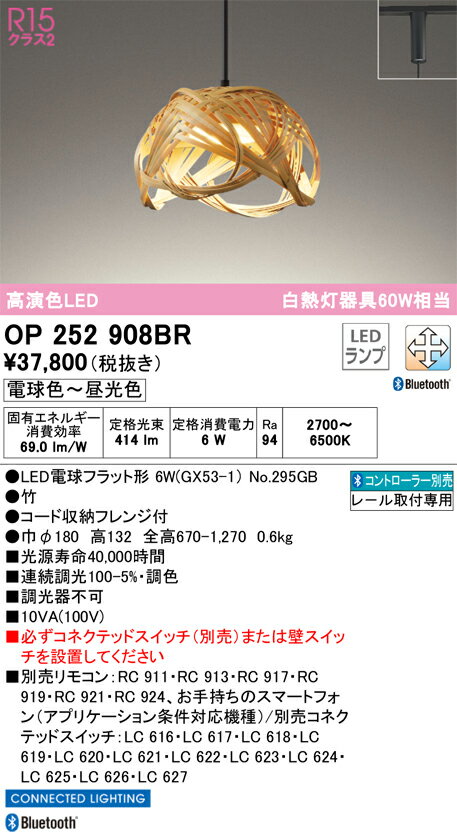 T区分 オーデリック OP252908BR （ランプ別梱包）『OP252908#＋NO295GB』 ペンダント 配線ダクト用 リ..