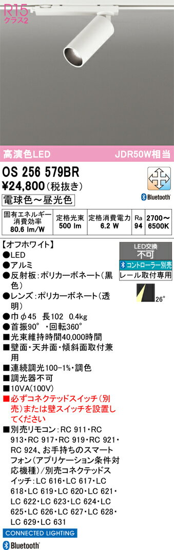 【送料無料】 オーデリック T区分 OS256579BR スポットライト 配線ダクト用 リモコン別売 畳数設定無し LED 安心のメーカー保証