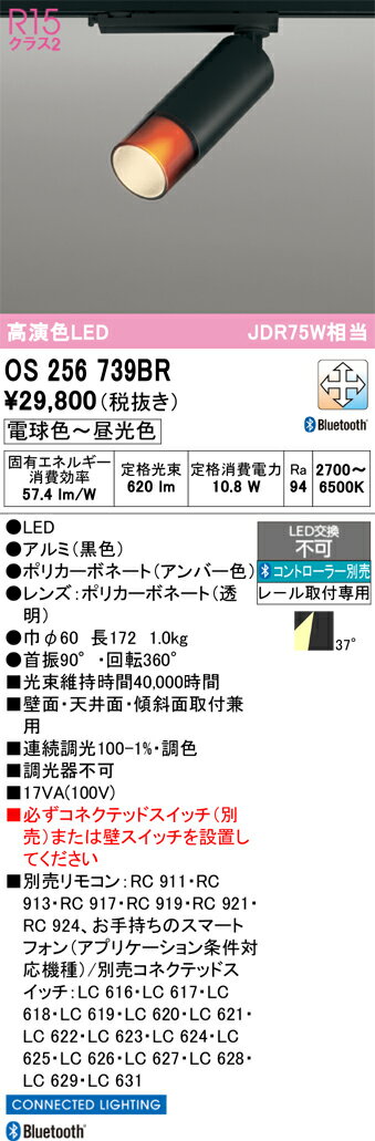【送料無料】 オーデリック T区分 OS256739BR スポットライト 配線ダクト用 リモコン別売 畳数設定無し LED 安心のメーカー保証