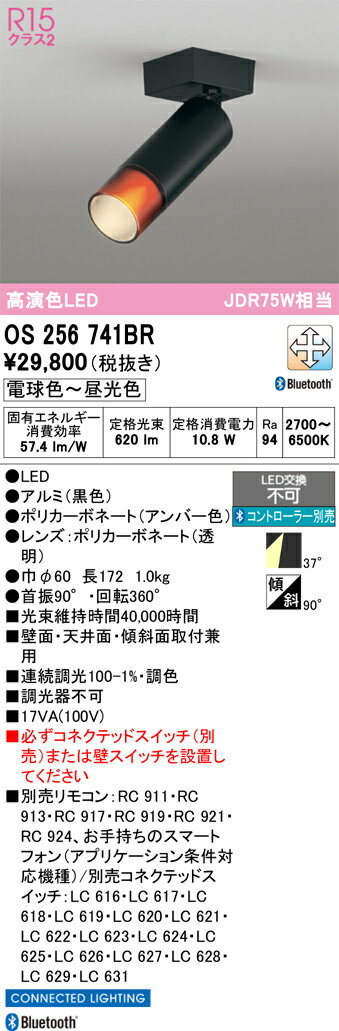 【送料無料】 オーデリック T区分 OS256741BR スポットライト リモコン別売 畳数設定無し LED 安心のメーカー保証(3)