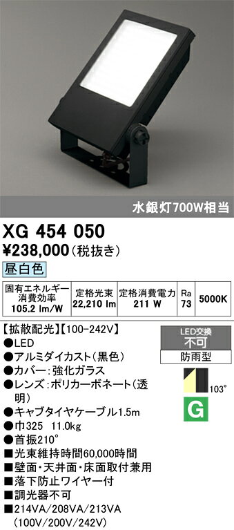 XG454050XG454050この商品は特価品の為、不良品等が発生した場合は必ず物物交換のみの対応になります。屋外灯 スポットライト LED電気工事必要 畳数設定無し調光器不可