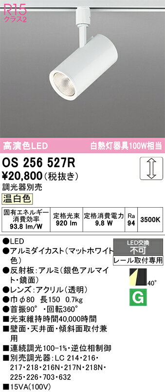 【送料無料】 オーデリック T区分 OS256527R スポットライト 配線ダクト用 畳数設...