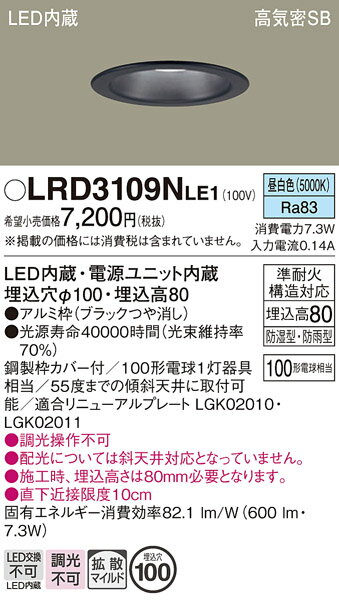 ̵ ѥʥ˥å LRD3109NLE1-SF ݡ饤  ڹⵤ̩SB ư̵ ̵ LED Tʬ...