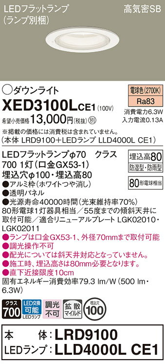 ̵ ѥʥ˥å XED3100LCE1-SF LRD9100LLD4000LCE1١ʥ̺ ݡ饤  ...