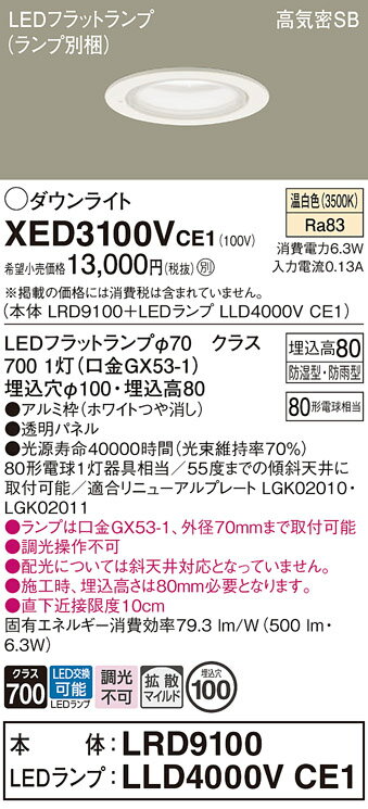 ̵ ѥʥ˥å XED3100VCE1-SF LRD9100LLD4000VCE1١ʥ̺ ݡ饤  ...