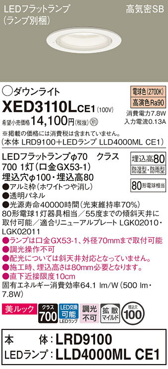 ̵ ѥʥ˥å XED3110LCE1-SF LRD9100LLD4000MLCE1١ʥ̺ ݡ饤 ...
