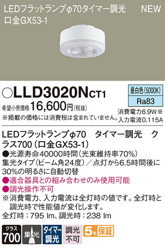̵ ѥʥ˥å LLD3020NCT1-SF ʥ饹700GX53-1  LED˥å ̵ LED ...