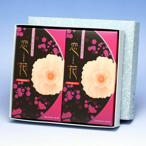 線香 贈答用 恋花シリーズ Elegant エレガント 赤箱 大バラ 2個 セット 尚林堂 日本製 お線香 お香 香水 シャネル 赤色 赤 ギフト お供え物 ア...