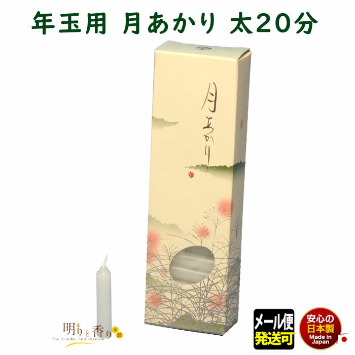 ろうそく 月あかり 太 二十分 20分 54本 記念品 少量 131-32 東海製蝋 日本製 蝋燭 つきあかり キャンドル ローソク お仏壇 ミニ ミニ寸 御供...