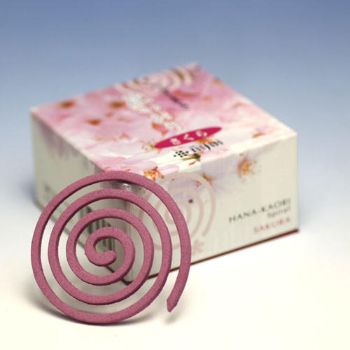 線香 お香 花かおり うずまき 桜 微煙 461 薫寿堂 KUNJUDO 日本製 お線香 香り 香 アロマ 仏壇 お供え物 お試し さくら 御供 はなかおり 喪中見舞い コイル 渦巻き 煙の少ない 少煙