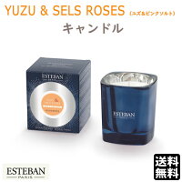 エステバン エレッセンス ユズ & ピンクソルト キャンドル ESTEBAN 52182 日本香堂 Nippon Kodo candle 香り 香 アロマキャンドル ろうそく アロマ ギフト クリスマス プレゼント おしゃれ 贈り物 高級