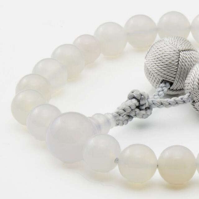 白瑪瑙22玉共仕立釈迦梵天房男性用...